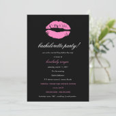 311-Bachelorette/Lingerie Party Invite Kaart (Staand voorkant)