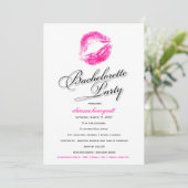 311-Bachelorette Party - Roze Kisses Kaart (Staand voorkant)