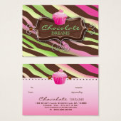 311 Bakkerij Gift Kaart Certificaat Chocolade Cupc (Voorkant /achterkant)