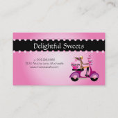 311 Bakkerij-Visitekaartje Zebra Cupcake scooter Visitekaartje (Achterkant)