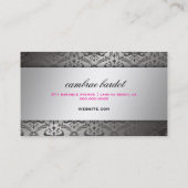 311 Barokke Boutique Hot Pink Visitekaartje (Achterkant)