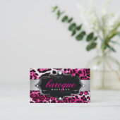 311 Barokke Boutique Hot Pink Visitekaartje (Staand voorkant)