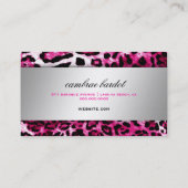 311 Barokke Boutique Hot Pink Visitekaartje (Achterkant)