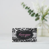 311 Barokke Boutique Leopard Visitekaartje (Staand voorkant)