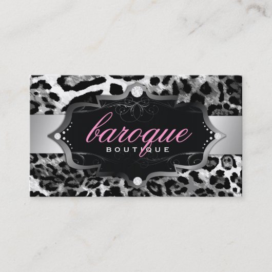 311 Barokke Boutique Leopard Visitekaartje (Voorkant)