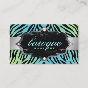 311 Barokke Boutique Turquoise Limoen Zebra Visitekaartje