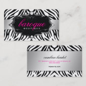 311 Barokke Boutique Zebra Visitekaartje (Voorkant / Achterkant)