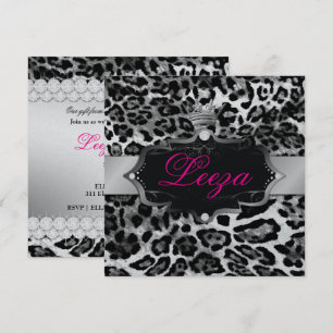 311-Barokprinses Leopard Metallic Kaart