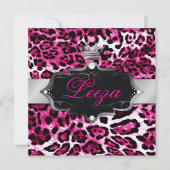 311-Barokprinses Leopard Metallic Kaart (Voorkant)