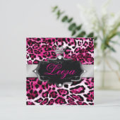 311-Barokprinses Leopard Metallic Kaart (Staand voorkant)