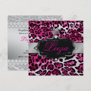 311-Barokprinses Leopard Metallic Kaart