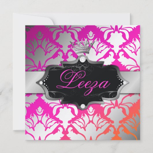 311-Barokprinses Metallic Kaart (Voorkant)