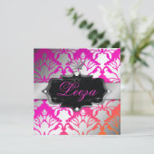 311-Barokprinses Metallic Kaart (Staand voorkant)