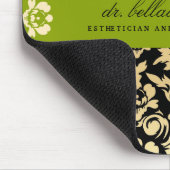 311-Belladonna Damask Limoen Mousepad Muismat (Hoek)