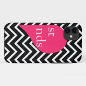 311 Beste vrienden Heart Chevron rechterkant Case-Mate iPhone Case (Achterkant (horizontaal))
