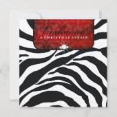 311-Betoverd rood metallic papier Kaart (Voorkant)