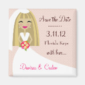 311-BEWAAR DE DATUM BLONDE BRUID MAGNEET (Voorkant)