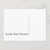 311 Bewaar de datum Foto Briefkaart Navy Blue (Achterkant)