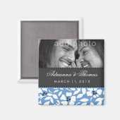 311-BEWAAR DE DATUM GRIJS BLAUW MAGNEET (Voorkant / Achterkant)