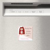 311-BEWAAR DE DATUM RODE HOOFDBRUID MAGNEET (Insitu (Vaatwasser))