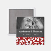 311-BEWAAR DE DATUM RUBY ROOD MAGNEET (Voorkant / Achterkant)