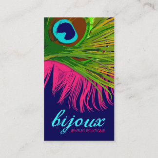 311-Bijoux Peacock | Roze warmroze Visitekaartje