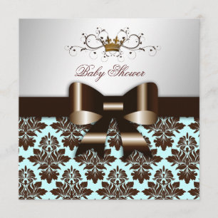 311 Blackberry Brown Damask Blue Brown Kaart