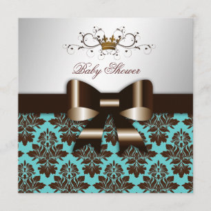 311 Blackberry Brown Damask Roos Turquoise Kaart