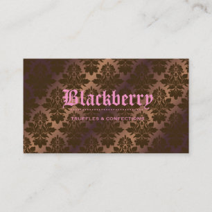 311 - Blackberry "Pure" chocolade Truffle Damask Visitekaartje