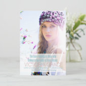 311 Blauwgroen De toekomst behoort tot die Afstude Aankondiging (Staand voorkant)