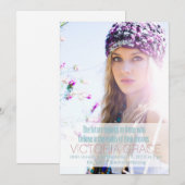 311 Blauwgroen De toekomst behoort tot die Afstude Aankondiging (Voorkant / Achterkant)