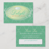 311 Blauwgroen deletiekkaart Afsprakenkaartje (Voorkant / Achterkant)