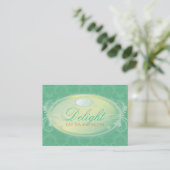 311 Blauwgroen deletiekkaart Afsprakenkaartje (Staand voorkant)