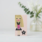 311-BLONDE/STAR/GIFT VISITEKAARTJE (Staand voorkant)
