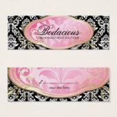 311 Bodacious Boutique Black Hang Label Mini Visitekaartjes (Voorkant /achterkant)