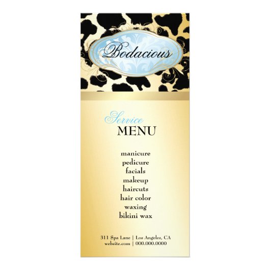 311 Bodacious Boutique Blue Leopard Loyalty Kaart (Voorkant)