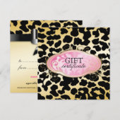 311-Bodacious Boutique Golden Leo Gift Certificate (Voorkant / Achterkant)