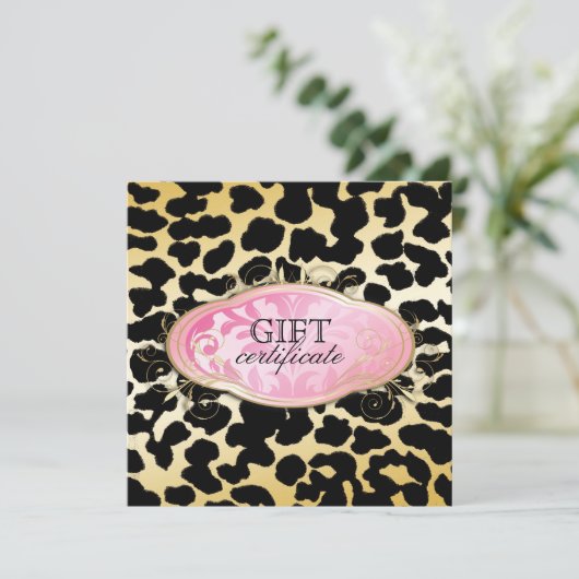 311-Bodacious Boutique Golden Leo Gift Certificate (Staand voorkant)