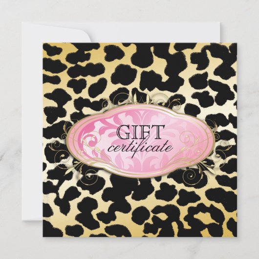 311-Bodacious Boutique Golden Leo Gift Certificate (Voorkant)