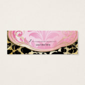 311 Bodacious Boutique Golden Leopard Hang Label Mini Visitekaartjes (Achterkant)