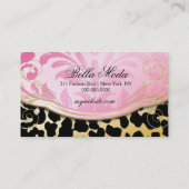 311 Bodacious Boutique Golden Leopard Spots Visitekaartje (Achterkant)