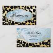 311 Bodacious Boutique Golden Leopard Spots Visitekaartje (Voorkant / Achterkant)
