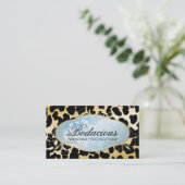 311 Bodacious Boutique Golden Leopard Spots Visitekaartje (Staand voorkant)
