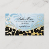 311 Bodacious Boutique Golden Leopard Spots Visitekaartje (Achterkant)