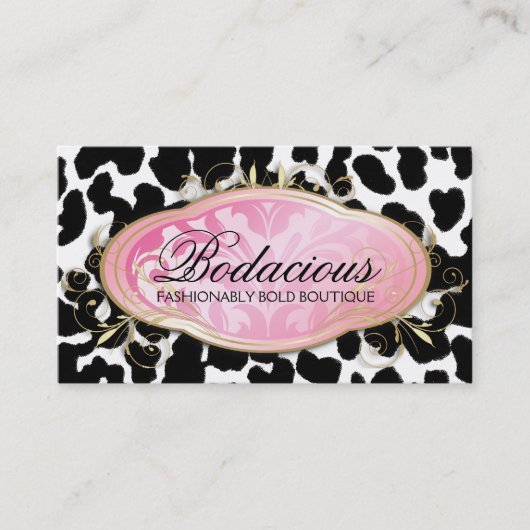 311 Bodacious Boutique Leopard Spots Visitekaartje (Voorkant)