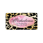 311 Bodacious Boutique Luipaard Etiket (Voorkant)
