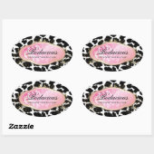 311 Bodacious Boutique luipaard Spots Ovale Sticker (Vel)