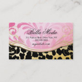 311 Bodacious Boutique Parisian Golden Leopard Visitekaartje (Achterkant)
