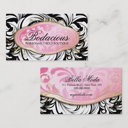 311 Bodacious Lavish Boutique Leopard Spots Visitekaartje (Voorkant / Achterkant)