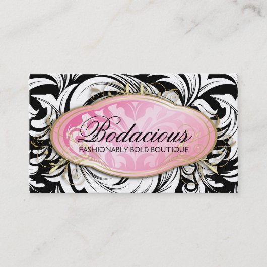 311 Bodacious Lavish Boutique Leopard Spots Visitekaartje (Voorkant)